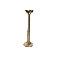 Kaarshouder Home ESPRIT Gouden Aluminium 18,5 X 18,5 X 64,5 cm