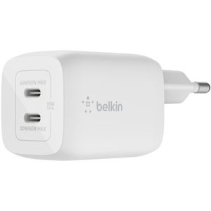 Belkin BOOSTCHARGE PRO 2-poorts USB-C GaN-wandlader met PPS (65 W) oplader