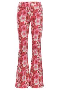 LOOXS Little Zomer flair broek meisjes jaquard - Camo rood