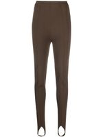 Nanushka legging fuseau à taille haute - Marron