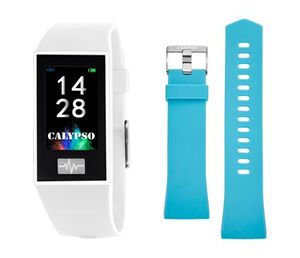 Horlogeband Smartwatch Calypso K8500-1 Kunststof/Plastic Turquoise 13mm