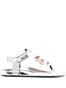 ISABEL MARANT sandales à volants - Argent