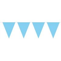 Jongen geboren vlaggenlijn babyblauw 10m - thumbnail