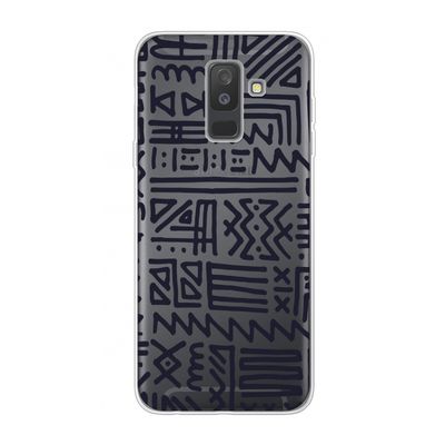 Marrakech print: Samsung Galaxy A6 Plus (2018) Transparant Hoesje