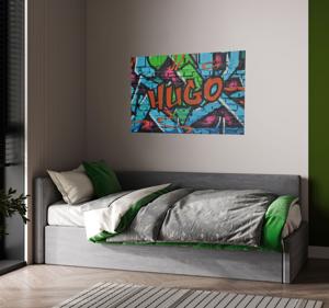 Straatkunst graffiti poster met naam