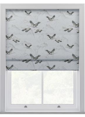 Laura Ashley - Vouwgordijn - Animalia Geborduurd Silver