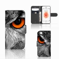 Apple iPhone 5 | 5s | SE | Telefoonhoesje | Met pasjeshouder | Uil