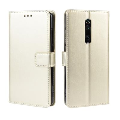 Retro Crazy Horse textuur horizontale Flip lederen case voor Xiaomi Redmi K20/K20 Pro met houder & card slots & fotolijst (goud)