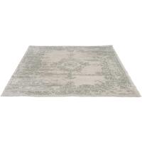 Leen Bakker - Vloerkleed Urali - Crème/groen - 200x290 Cm - Polypropyleen - Crème#Groen