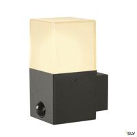 SLV Antractiete buitenlamp Grafit met sensor vierkant 1006183 - thumbnail