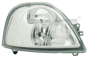 Koplamp TYC, Inbouwplaats: rechts: , u.a. fÃ¼r Opel, Renault, Nissan