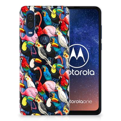 Motorola One Vision | TPU Hoesje | Birds