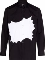 Comme Des Garçons Shirt chemise à imprimé bulle de dialogue - Noir