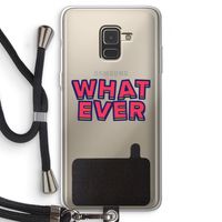 Whatever: Samsung Galaxy A8 (2018) Transparant Hoesje met koord