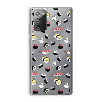 Sushi time: Samsung Galaxy Note 20 / Note 20 5G Transparant Hoesje