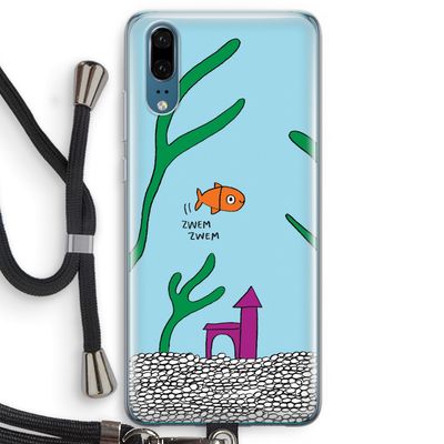 Aquarium: Huawei P20 Transparant Hoesje met koord