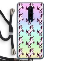 Musketon Unicorn: OnePlus 7 Pro Transparant Hoesje met koord