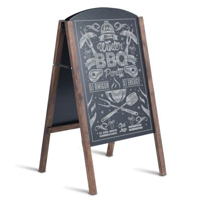 Schoolbord A-frame Dubbelzijdig Krijtbord Bord Reclamebord Reclame Weergavebord 45 x 41 x 78 cm