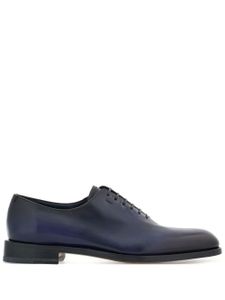 Ferragamo chaussures oxford en cuir dégradé - Bleu