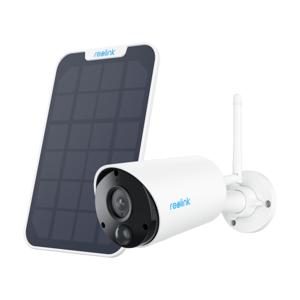 Reolink Argus Series B320 met zonnepaneel- 3 MP buitenbeveiligingscamera op batterijen met detectie van personen/voertuigen, tweewegaudio