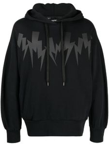 Neil Barrett hoodie à imprimé Thunderbolt - Noir