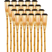 Tuinfakkel met solar verlichting - 20x - Bodi - 54 cm - LED vlam Tuinfakkel met solar verlichting - 20x - Bodi - 54 cm - LED vlam