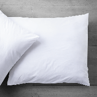2 Pack Katoenen Kussensloop Wit Default Fresh And Co - Dekbed-Discounter.nl