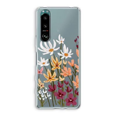 Painted wildflowers: Sony Xperia 5 III Transparant Hoesje