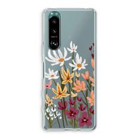 Painted wildflowers: Sony Xperia 5 III Transparant Hoesje