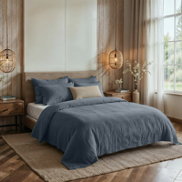 Dekbedovertrek Percale Katoen Mousseline Wit Effen 140x200 Cm Dreamhouse - Dekbed-Discounter.nl