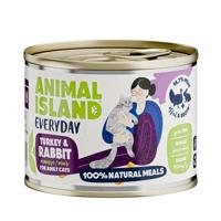 ANIMAL ISLAND Everyday Turkey and rabbit - nat kattenvoer - 200g