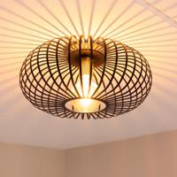 Cosmos - LED Plafondlamp - Dimbaar - E27 Fitting - Zwart met Goud