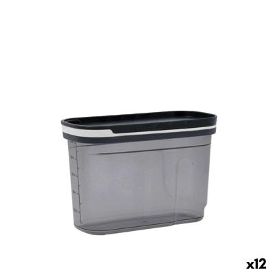 Voedselopslagcontainer Quid City Grijs 1,2 L Met deksel Dispenser (12 Stuks)