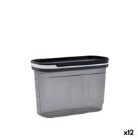 Voedselopslagcontainer Quid City Grijs 1,2 L Met deksel Dispenser (12 Stuks)