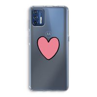 Hartje: Motorola Moto G9 Plus Transparant Hoesje