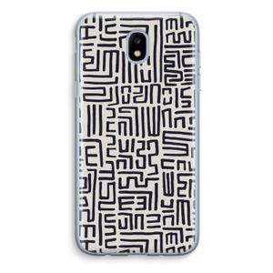 Moroccan Print: Samsung Galaxy J5 (2017) Transparant Hoesje