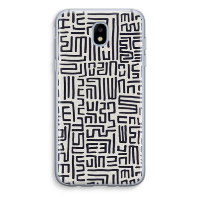 Moroccan Print: Samsung Galaxy J5 (2017) Transparant Hoesje
