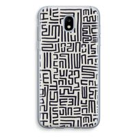 Moroccan Print: Samsung Galaxy J5 (2017) Transparant Hoesje