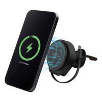 Mobilize MagSafe Compatible Car Holder/Charger 25W Qi2.2 with Retractable USB-C Cable Black
