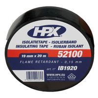 HPX Isolatietape Zwart 19mmx20m - thumbnail