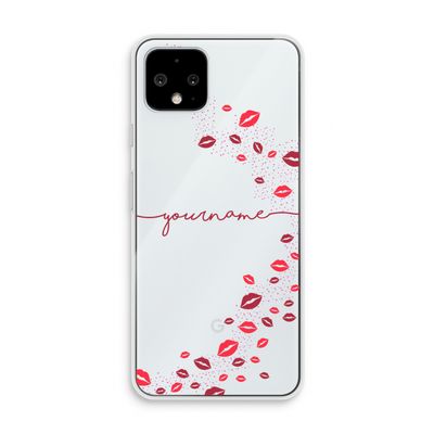 Kusjes: Pixel 4 Transparant Hoesje