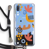 Abstract: Samsung Galaxy A40 Transparant Hoesje met koord