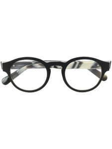 Moncler Eyewear lunettes de vue ML5122 à monture ronde - Noir