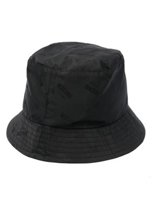 Moschino bob à logo en jacquard - Noir