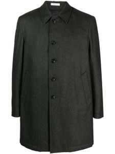 Boglioli manteau en laine vierge à simple boutonnage - Gris