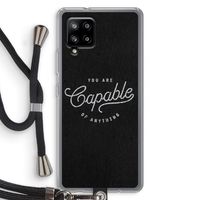 Capable: Samsung Galaxy A42 5G Transparant Hoesje met koord Capable: Samsung Galaxy A42 5G Transparant Hoesje met koord