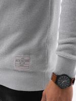 Ombre - heren sweater grijs - klassiek - E185 - thumbnail