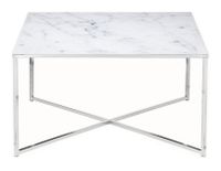 Artistiq Salontafel 'Chloè', 80cm, Marmerlook, kleur Wit