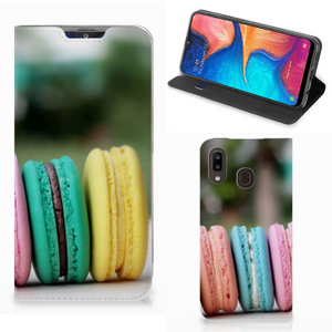 Samsung Galaxy A30 Flip Style Cover Macarons