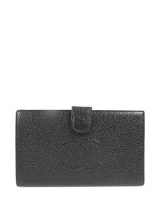 CHANEL Pre-Owned portefeuille pliant à logo CC (2002) - Noir